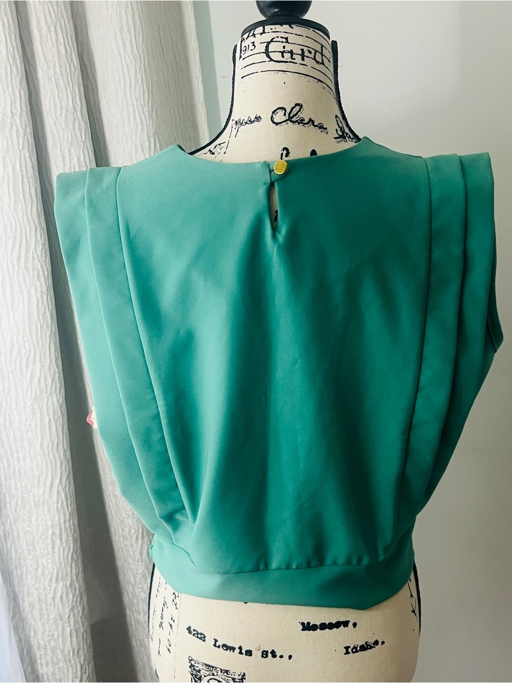 Women’s Pleated Festival Ready Sleeveless Top in Mint Green - Picture 4 of 10